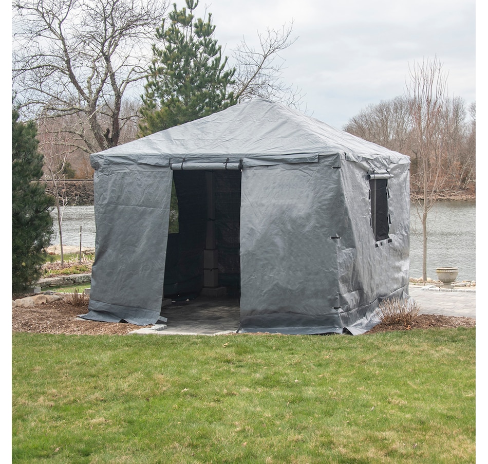 Image 721588_ALTMORE2.jpg, Product 721-588 / Price $349.99, Sojag Grey Universal Winter Cover for Gazebos (12' x 12') from Sojag on TSC.ca's Home & Garden department
