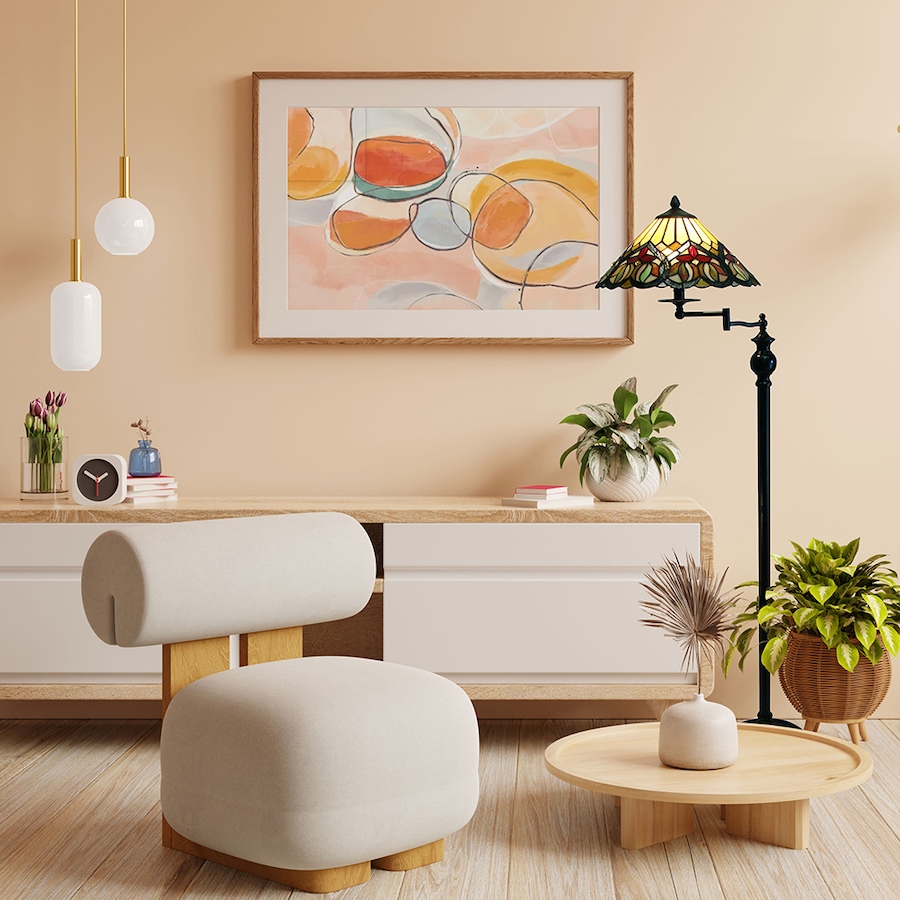 Image 721591.jpg, Product 721-591 / Price $464.99, Fine Art Lighting Tiffany Style Swing Arm Floor Lamp from Fine Art Lighting on TSC.ca's Home & Garden department