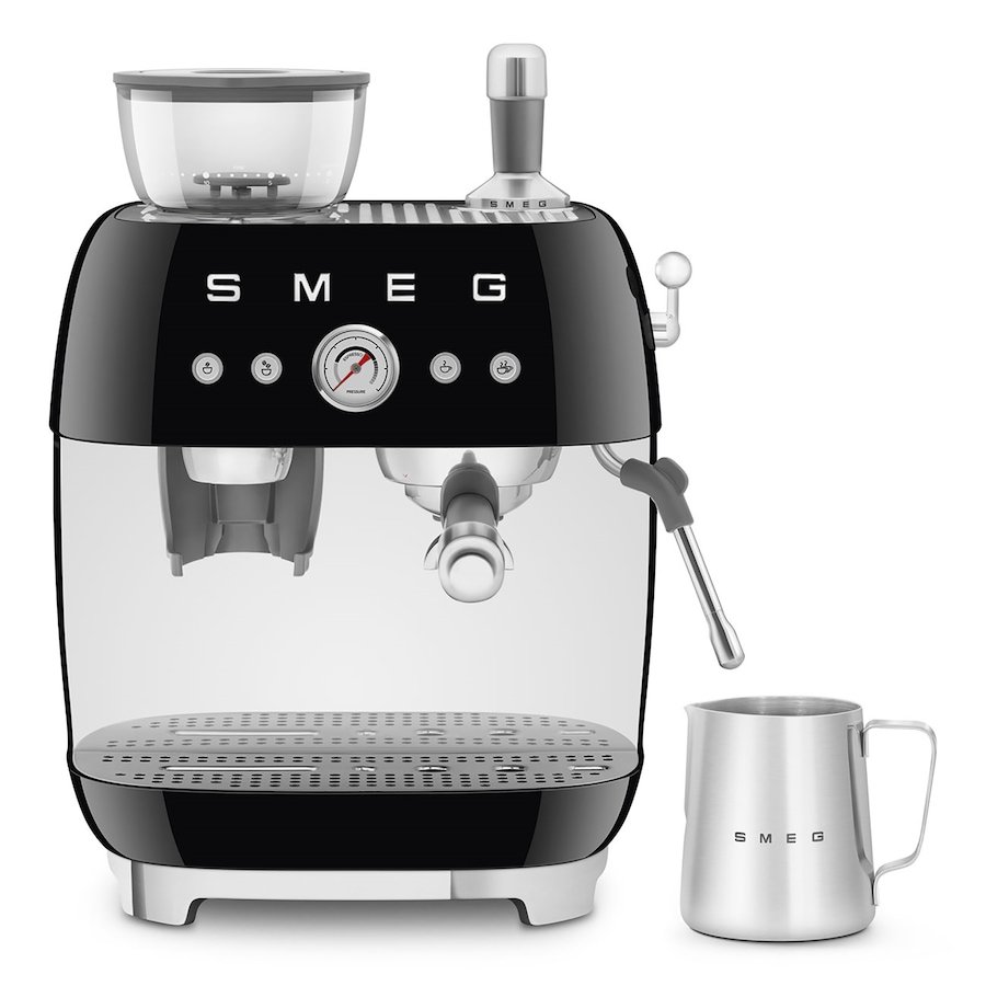 Image 721615_BLK.jpg, Product 721-615 / Price $1,299.99, SMEG Manual Espresso Machine with Built-in Coffee Grinder from Smeg on TSC.ca's Kitchen department