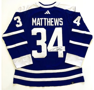 Auston Matthews Toronto Maple Leafs Fanatics Authentic Autographed Blue  Adidas 2020-21 Reverse Retro Authentic Jersey