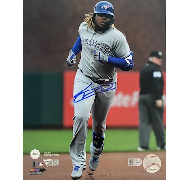 Fanatics Authentic Autographed Vladimir Guerrero, Jr. Toronto Blue Jays Unframed 1st Home Run 8" x 10" Photo