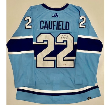 AJ Sports  Cole Caufield Montreal Canadiens Signed White Adidas Jersey