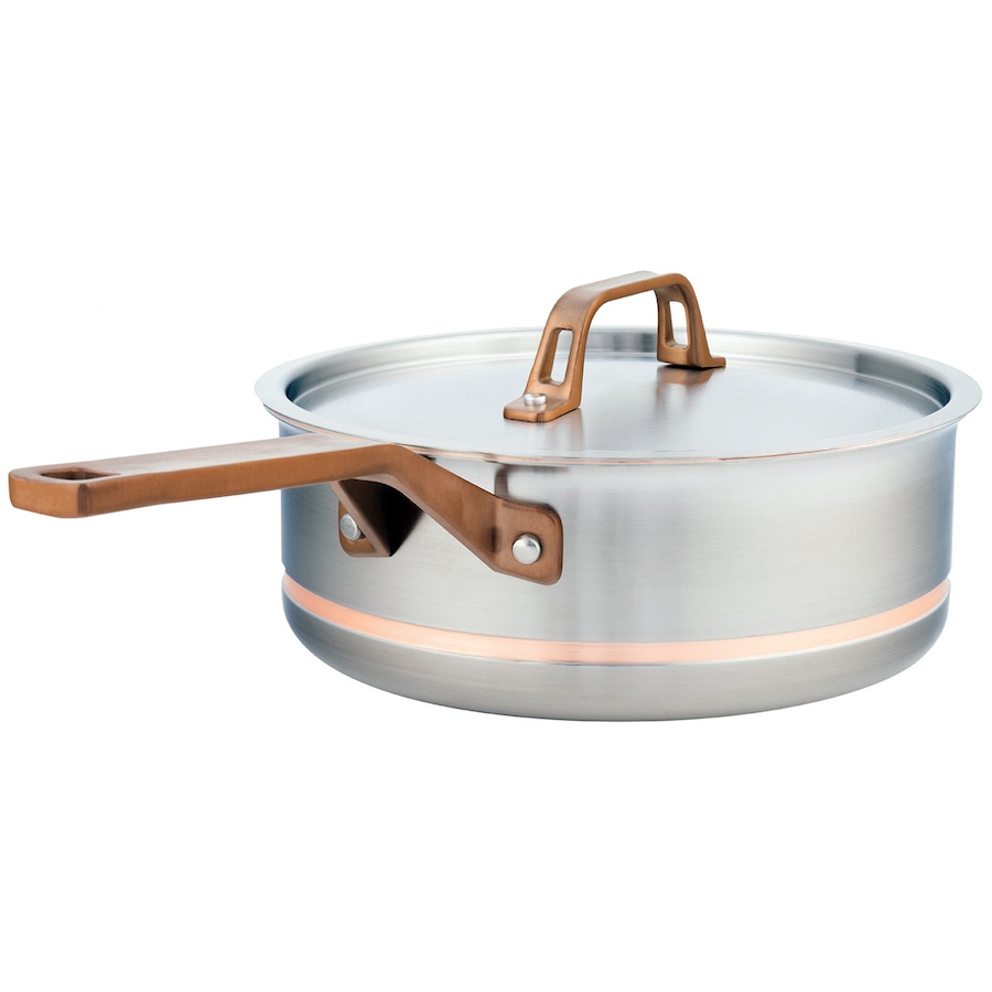 Image 721737.jpg, Product 721-737 / Price $499.99, Meyer CopperClad 24-cm/4L Sauté Pan with Lid from Meyer on TSC.ca's Kitchen department
