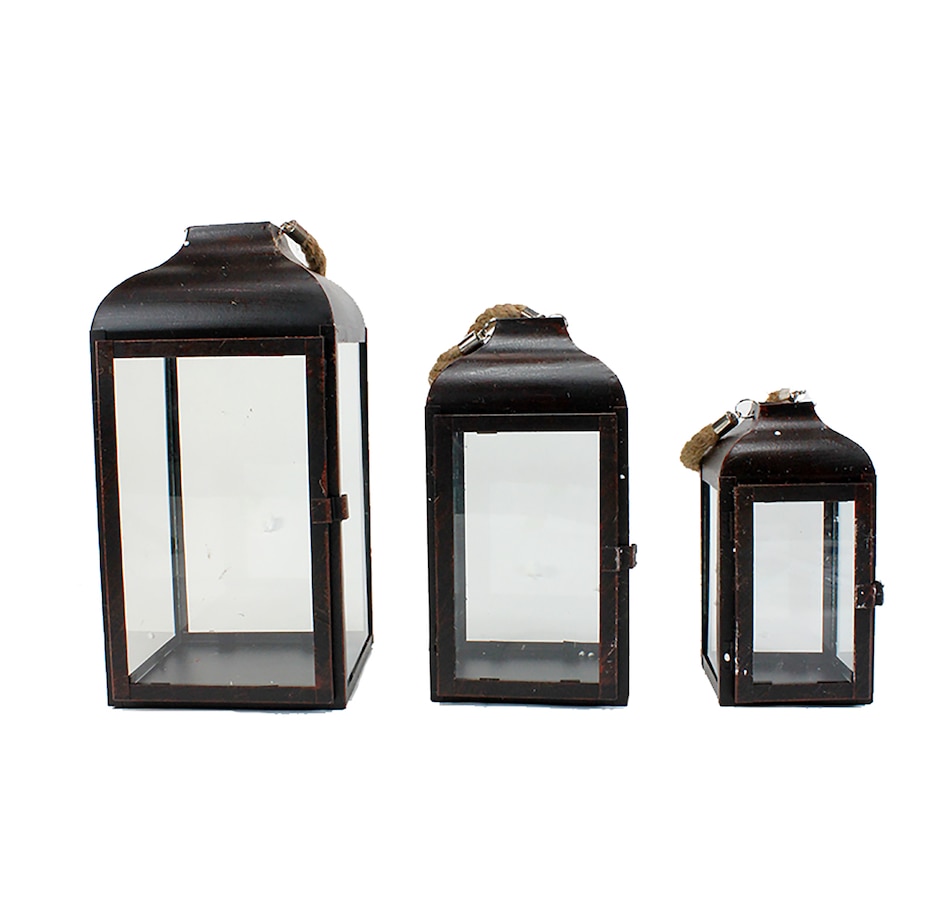 Image 721787.jpg, Product 721-787 / Price $69.99, Koppers Home Lanterns (set of 3, bronze) from Koppers on TSC.ca's Home & Garden department