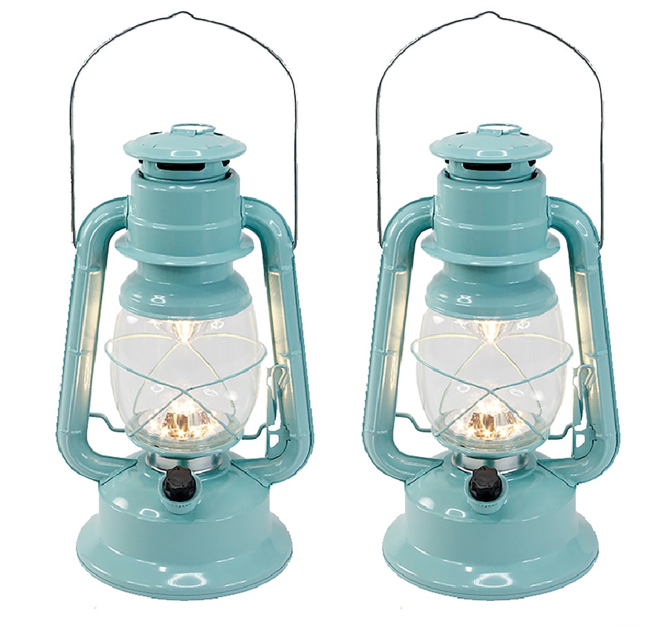 Koppers Home Large LED Blue Lantern (pack of 2)