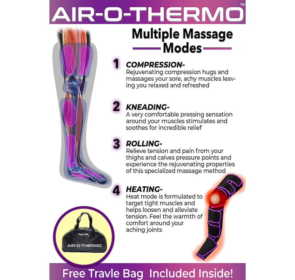 Evertone Footdrx Thermo Full Leg Air Compression Cordless
