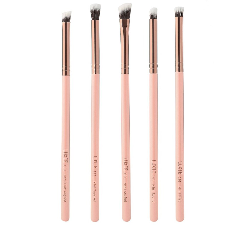 Image 721868.jpg, Product 721-868 / Price $60.00, Luxie Signature Rose Gold Mini Details Eye 5 Piece Brush Set from Luxie on TSC.ca's Beauty department