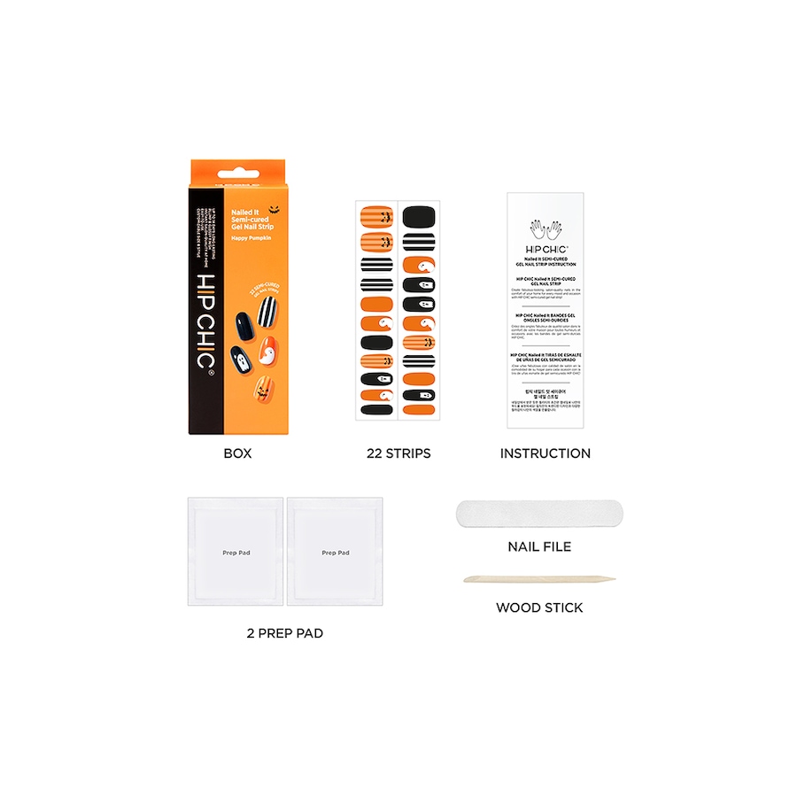 Image 721996_ALTMORE6.jpg, Product 721-996 / Price $15.00, Hip Chic Nailed It Semi-Cured Gel Nail Strip - Happy Pumpkin from Hip Chic on TSC.ca's Beauty department