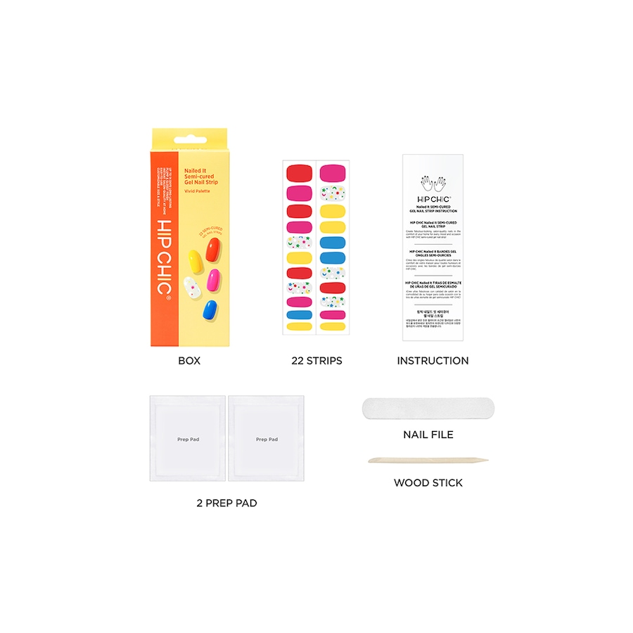 Image 721998_ALTMORE6.jpg, Product 721-998 / Price $15.00, Hip Chic Nailed It Semi-Cured Gel Nail Strip - Vivid Palette from Hip Chic on TSC.ca's Beauty department