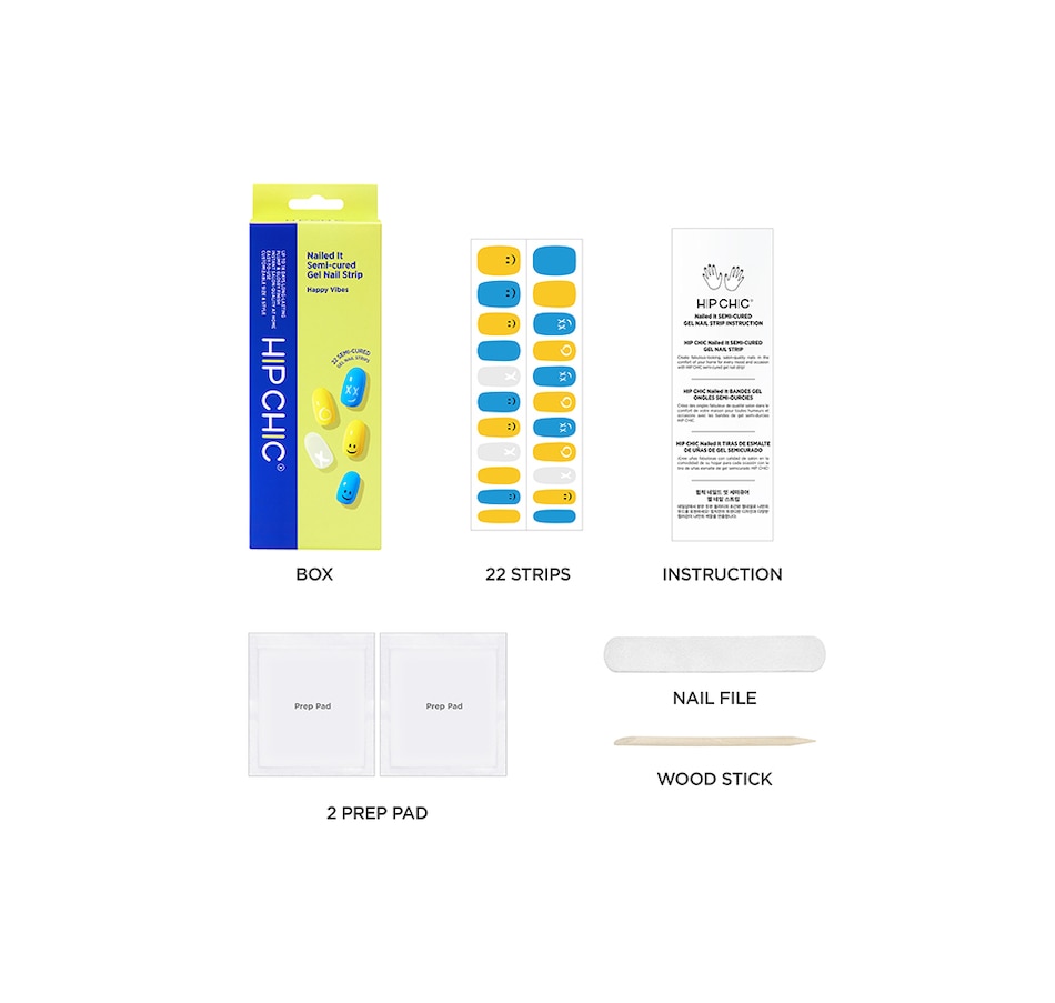 Image 721999_ALTMORE6.jpg, Product 721-999 / Price $15.00, Hip Chic Nailed It Semi-Cured Gel Nail Strip - Happy Vibes from Hip Chic on TSC.ca's Beauty department