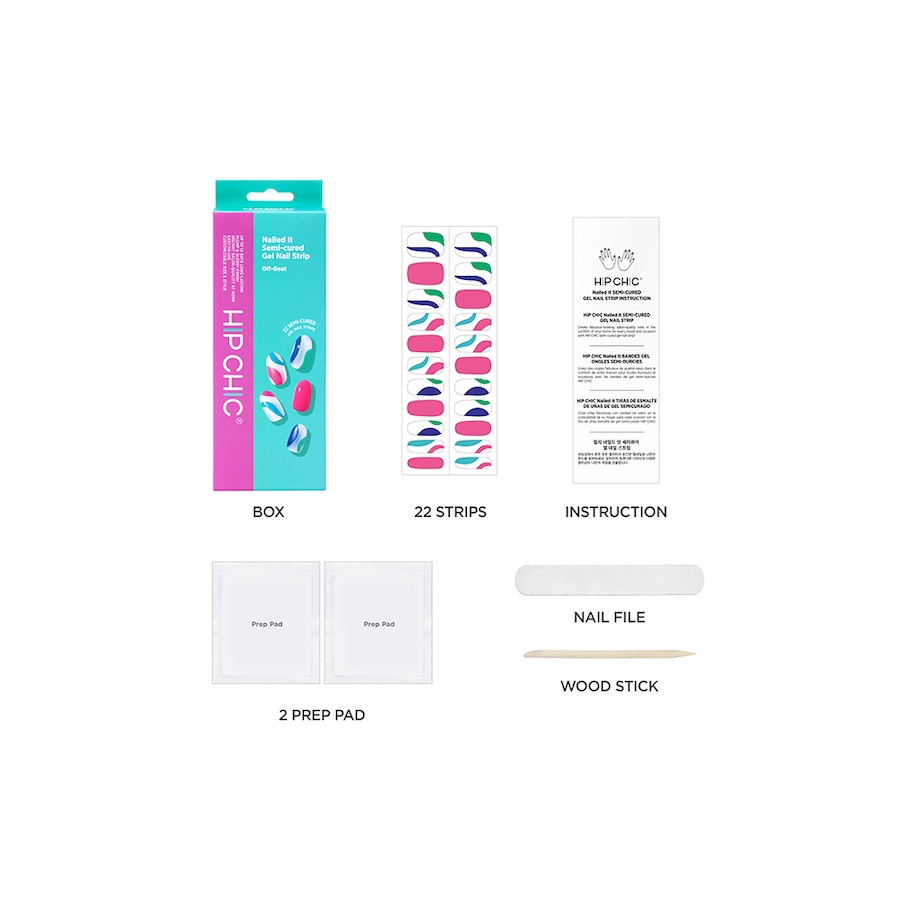 Image 722001_ALTMORE5.jpg, Product 722-001 / Price $15.00, Hip Chic Nailed It Semi-Cured Gel Nail Strip - Off-Beat from Hip Chic on TSC.ca's Beauty department
