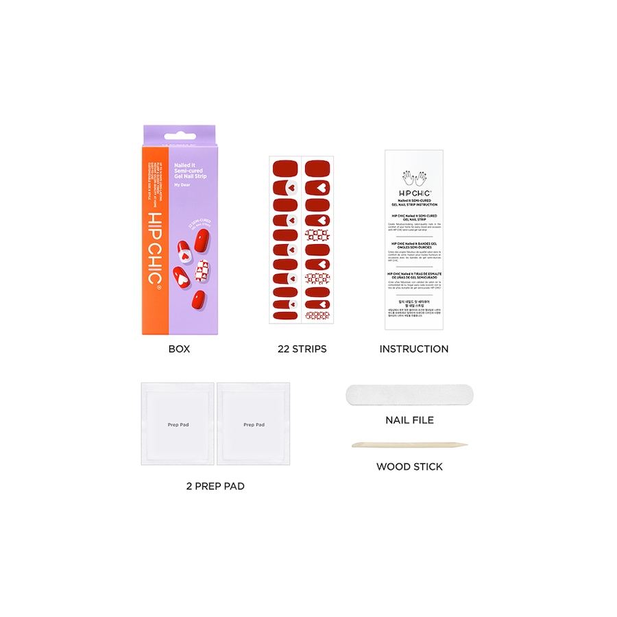 Image 722006_ALTMORE6.jpg, Product 722-006 / Price $15.00, Hip Chic Nailed It Semi-Cured Gel Nail Strip - My Dear from Hip Chic on TSC.ca's Beauty department