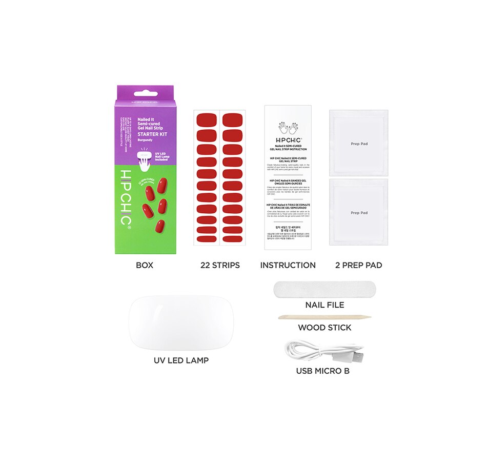 Image 722011_ALTMORE16.jpg, Product 722-011 / Price $20.00, Hip Chic Nailed It Semi-Cured Gel Nail Strip Starter Kit from Hip Chic on TSC.ca's Beauty department