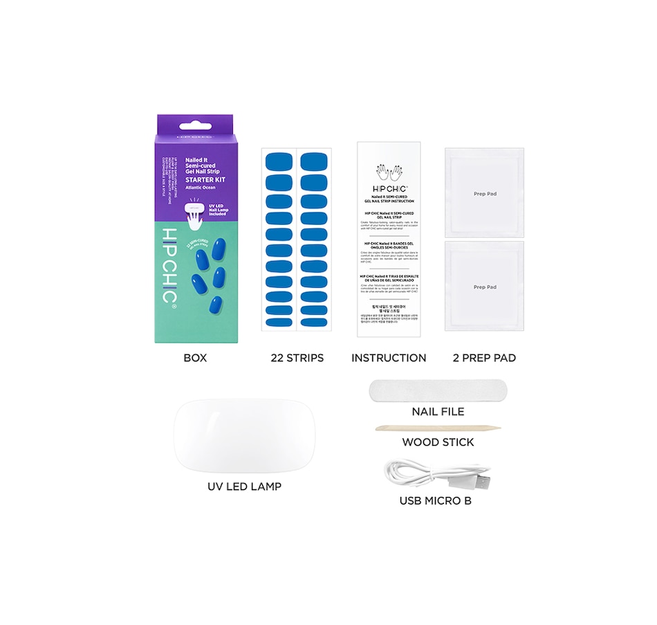 Image 722011_ALTMORE5.jpg, Product 722-011 / Price $20.00, Hip Chic Nailed It Semi-Cured Gel Nail Strip Starter Kit from Hip Chic on TSC.ca's Beauty department