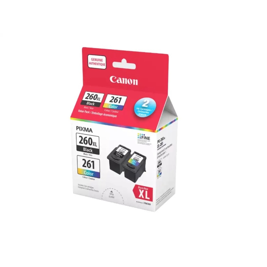 Image 722183.jpg, Product 722-183 / Price $83.99, Canon PG-260XL Black and CL261 Colour Ink Value Pack from Canon on TSC.ca's Electronics department