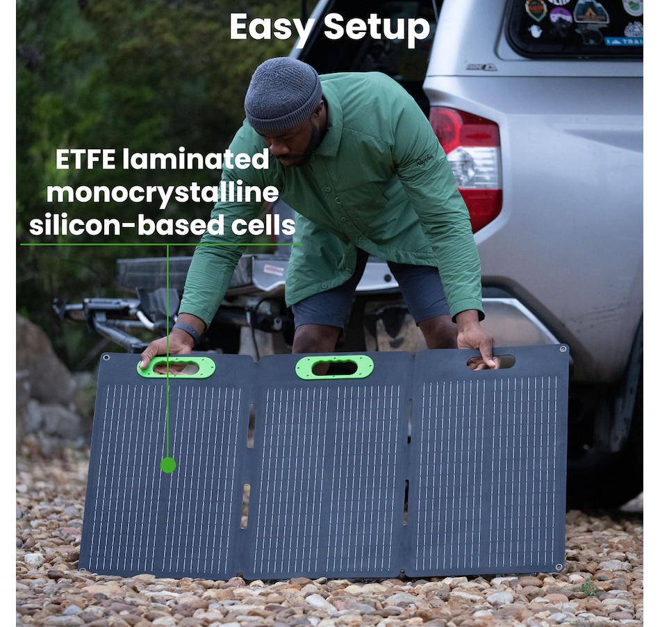 Image 722216_ALTMORE1.jpg, Product 722-216 / Price $449.99, Yoshino SP100 Foldable 100W Portable Solar Panel from Yoshino on TSC.ca's Electronics department