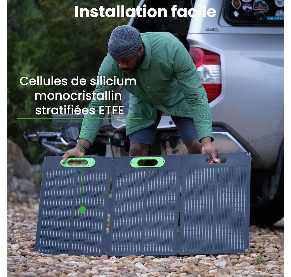 Image 722216_ALTMORE2.jpg, Product 722-216 / Price $449.99, Yoshino SP100 Foldable 100W Portable Solar Panel from Yoshino on TSC.ca's Electronics department