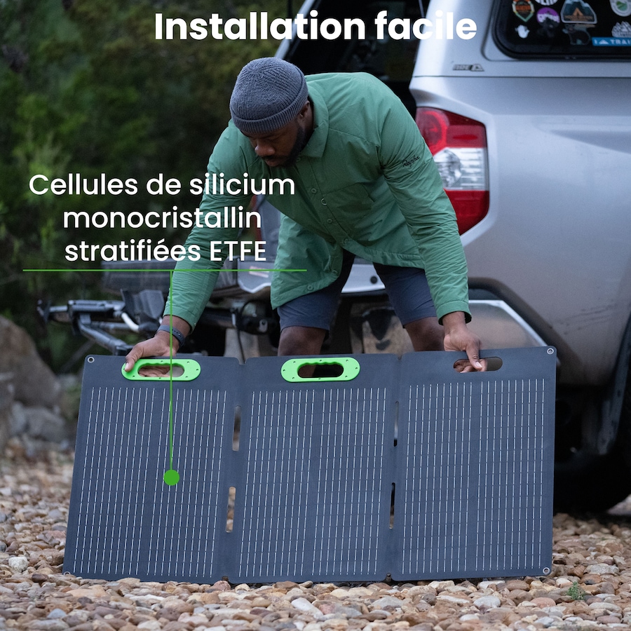 Image 722216_ALTMORE2.jpg, Product 722-216 / Price $449.99, Yoshino SP100 Foldable 100W Portable Solar Panel from Yoshino on TSC.ca's Electronics department
