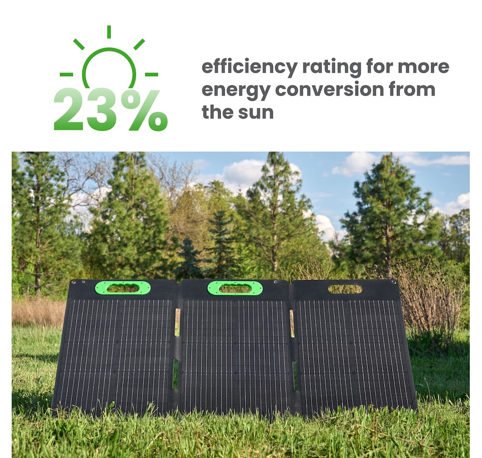 Image 722216_ALTMORE3.jpg, Product 722-216 / Price $449.99, Yoshino SP100 Foldable 100W Portable Solar Panel from Yoshino on TSC.ca's Electronics department