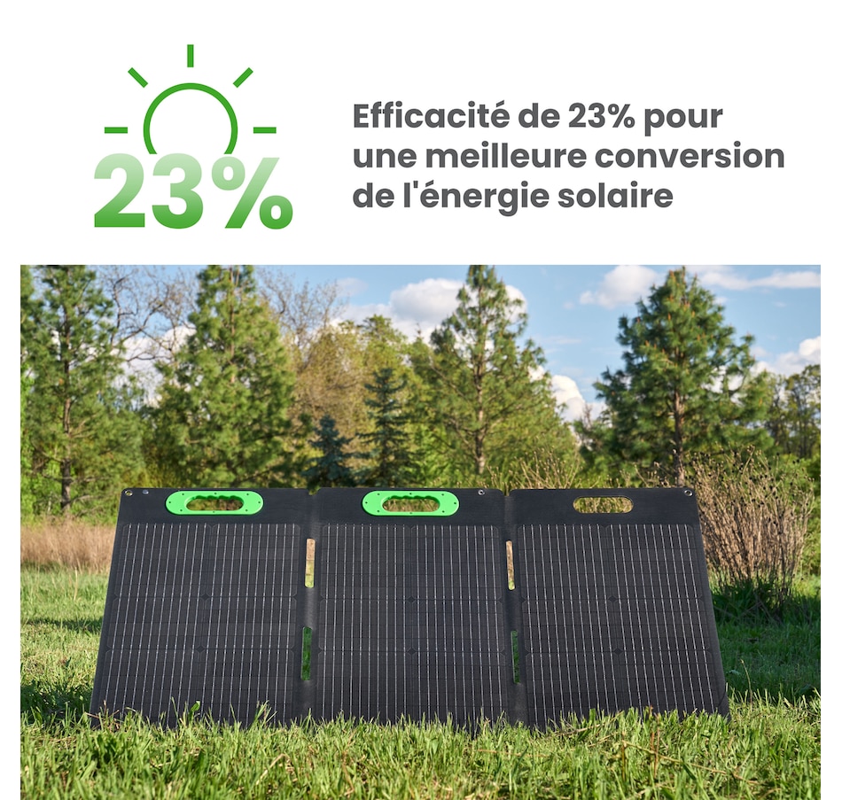 Image 722216_ALTMORE4.jpg, Product 722-216 / Price $449.99, Yoshino SP100 Foldable 100W Portable Solar Panel from Yoshino on TSC.ca's Electronics department