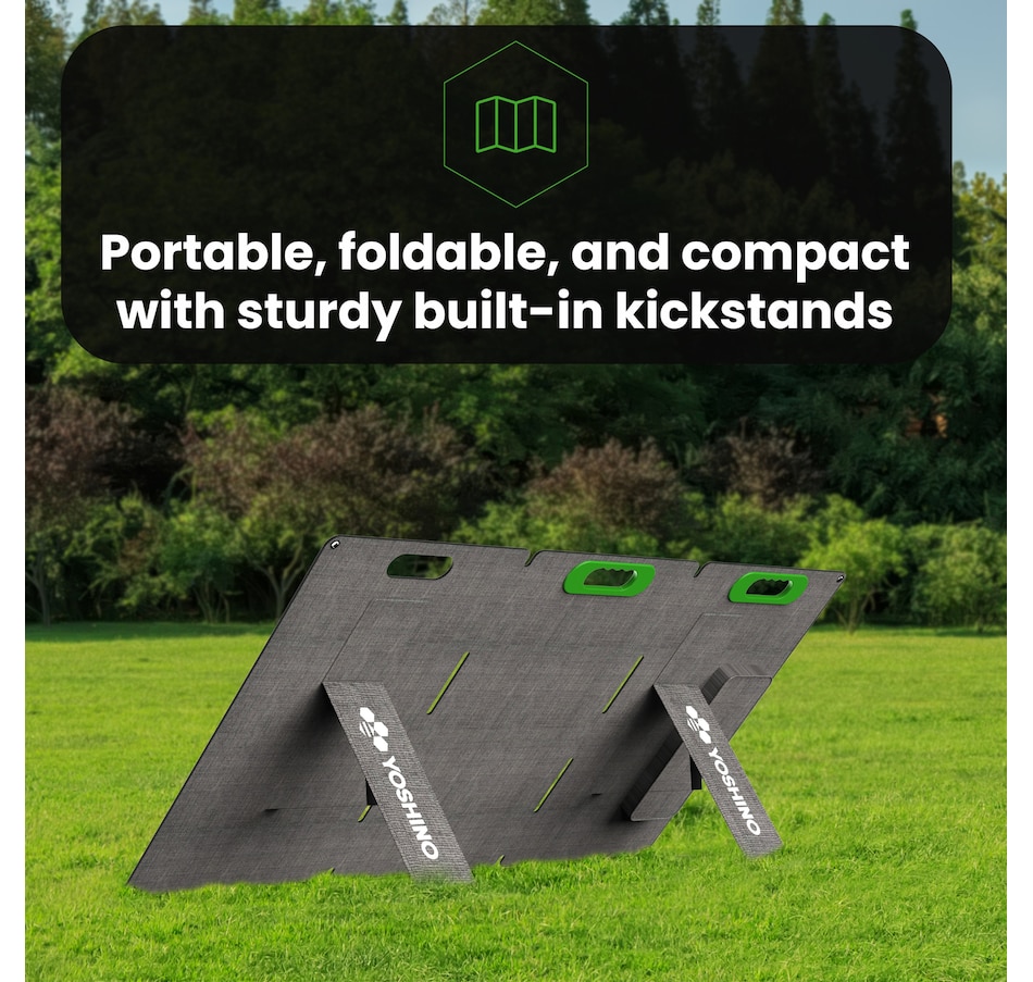 Image 722216_ALTMORE7.jpg, Product 722-216 / Price $449.99, Yoshino SP100 Foldable 100W Portable Solar Panel from Yoshino on TSC.ca's Electronics department
