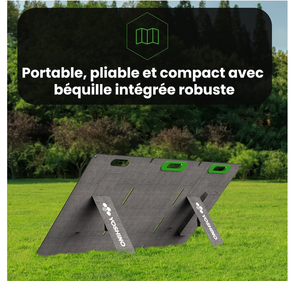 Image 722216_ALTMORE8.jpg, Product 722-216 / Price $449.99, Yoshino SP100 Foldable 100W Portable Solar Panel from Yoshino on TSC.ca's Electronics department