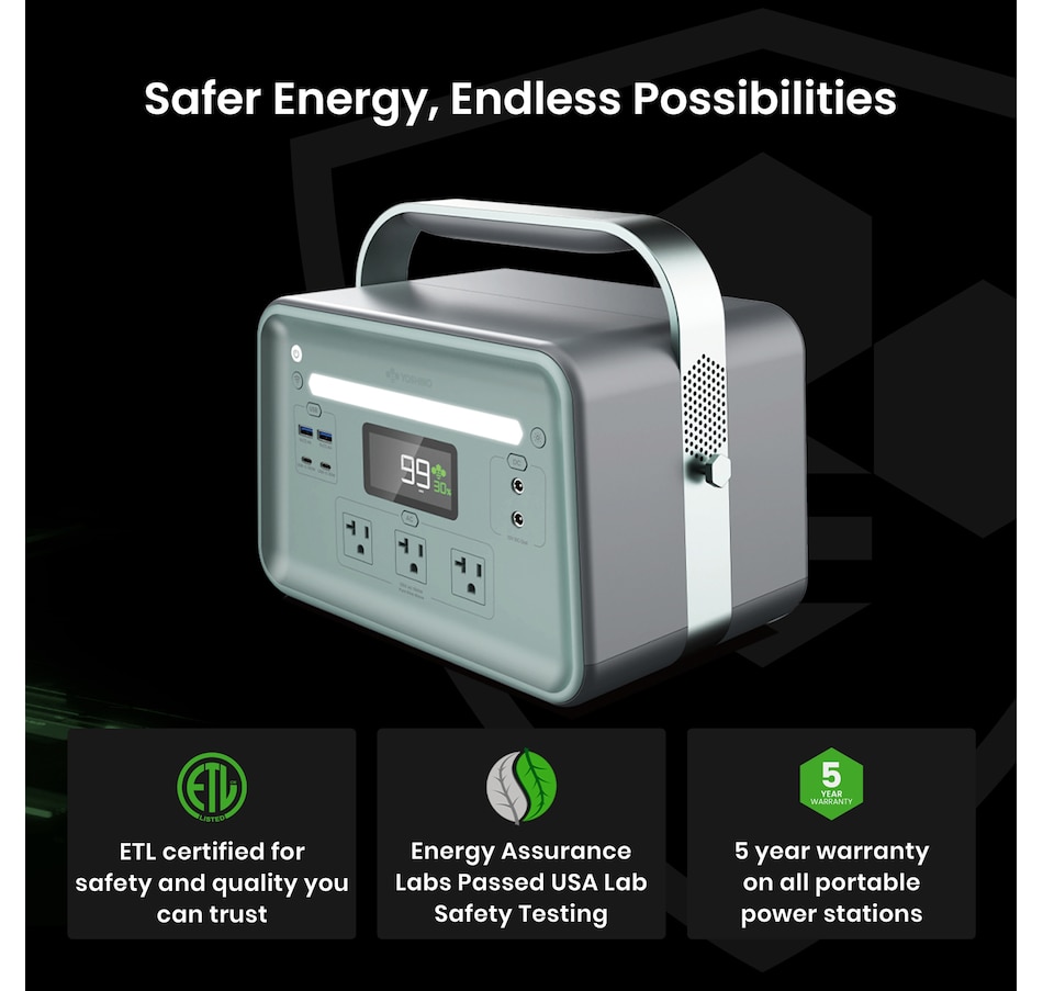 Image 722221_ALTMORE5.jpg, Product 722-221 / Price $1,449.99, Yoshino Solid-State Portable Solar Generator (660W) from Yoshino on TSC.ca's Electronics department