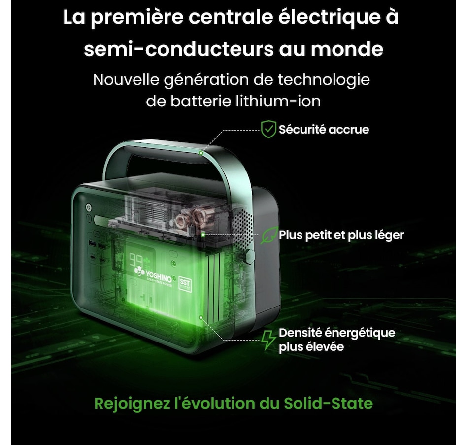 Image 722222_ALTMORE4.jpg, Product 722-222 / Price $929.99, Yoshino Solid-State Portable Solar Generator (330W) from Yoshino on TSC.ca's Electronics department