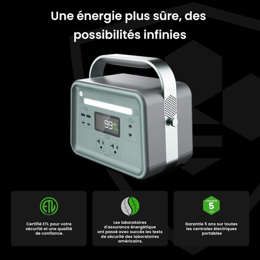 Image 722222_ALTMORE6.jpg, Product 722-222 / Price $929.99, Yoshino Solid-State Portable Solar Generator (330W) from Yoshino on TSC.ca's Electronics department
