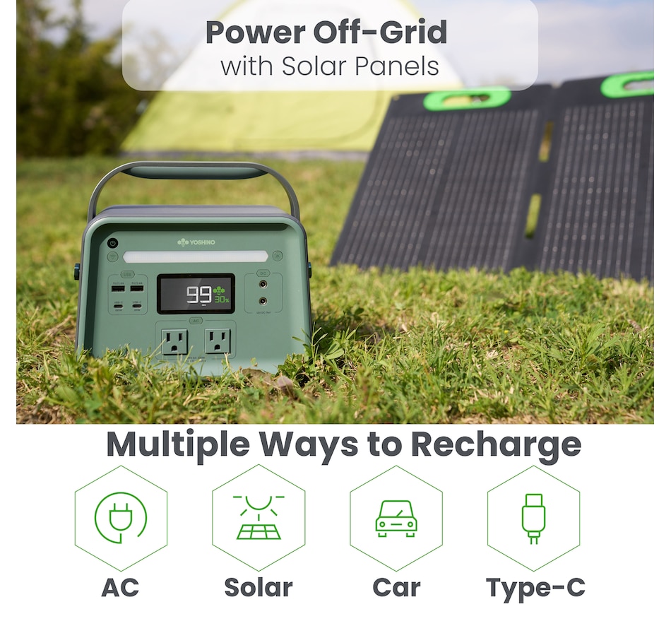 Image 722222_ALTMORE7.jpg, Product 722-222 / Price $929.99, Yoshino Solid-State Portable Solar Generator (330W) from Yoshino on TSC.ca's Electronics department