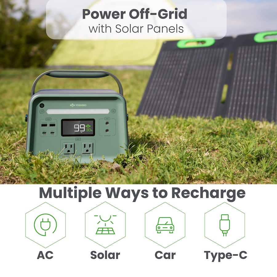 Image 722222_ALTMORE7.jpg, Product 722-222 / Price $929.99, Yoshino Solid-State Portable Solar Generator (330W) from Yoshino on TSC.ca's Electronics department