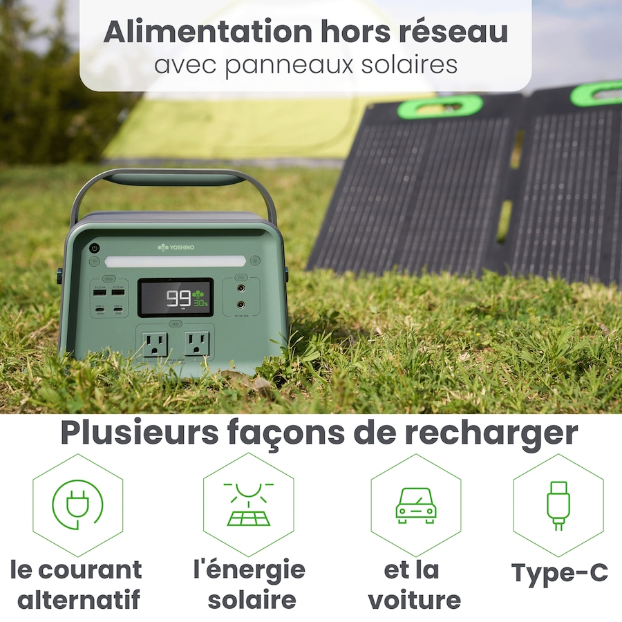 Image 722222_ALTMORE8.jpg, Product 722-222 / Price $929.99, Yoshino Solid-State Portable Solar Generator (330W) from Yoshino on TSC.ca's Electronics department