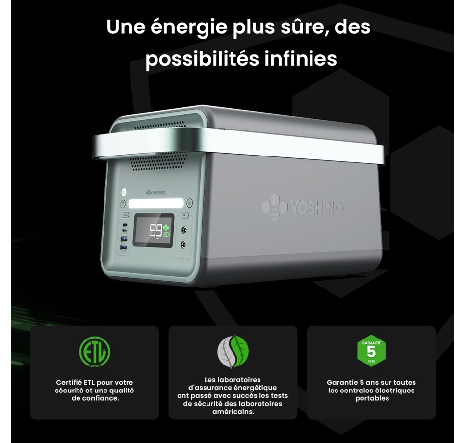 Image 722224_ALTMORE6.jpg, Product 722-224 / Price $3,350.00, Yoshino Solid-State Portable Solar Generator Pro S (2000W, two panels) from Yoshino on TSC.ca's Electronics department