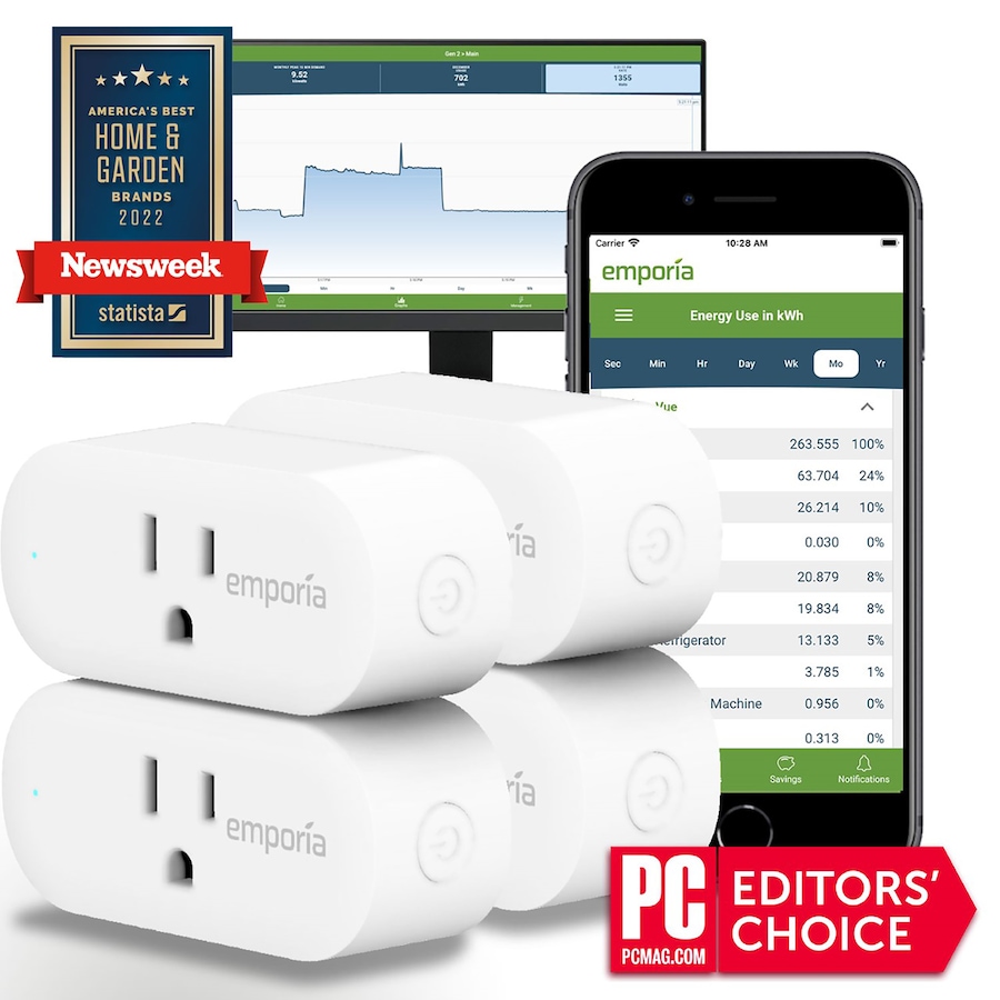 Image 722228.jpg, Product 722-228 / Price $79.99, Emporia Smart Plug (4-pack) from Emporia on TSC.ca's Electronics department