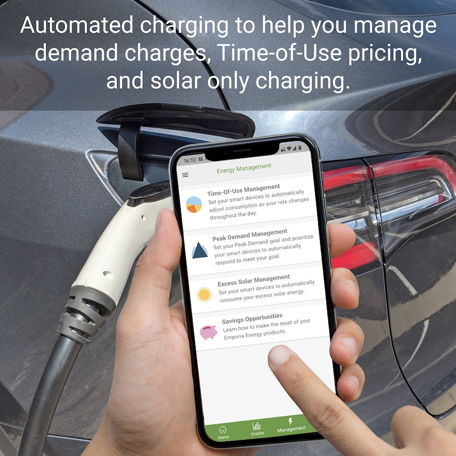 Image 722238_ALTMORE2.jpg, Product 722-238 / Price $749.99, Emporia EV Charger 40A NEMA 14-50, NACS (black) from Emporia on TSC.ca's Electronics department