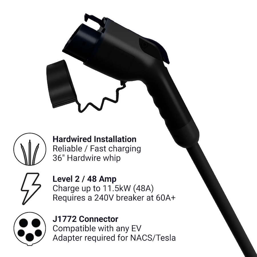 Image 722240_ALTMORE1.jpg, Product 722-240 / Price $649.00, Emporia EV Charger 48A Hardwire, J1772 (black) from Emporia on TSC.ca's Electronics department