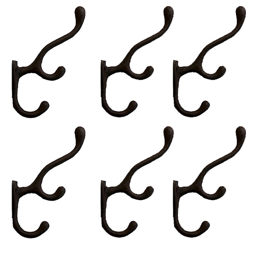 Image 722252.jpg, Product 722-252 / Price $34.99, Koppers Hardware Cast Iron Triple Wall Hook (pack of 6) from Koppers on TSC.ca's Kitchen department