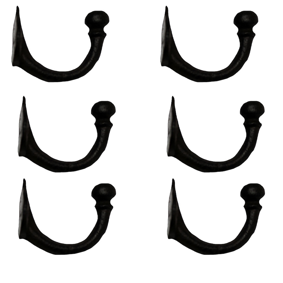 Image 722257.jpg, Product 722-257 / Price $19.99, Koppers Hardware Cast Iron Wall Hook (pack of 6) from Koppers on TSC.ca's Kitchen department
