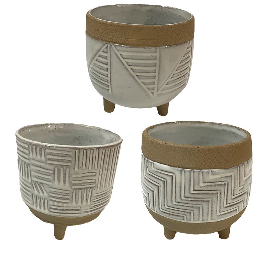 Image 722281.jpg, Product 722-281 / Price $42.99, Kozie Lifestyle Assorted Footed Planters (pack of 3) from Kozie on TSC.ca's Home & Garden department