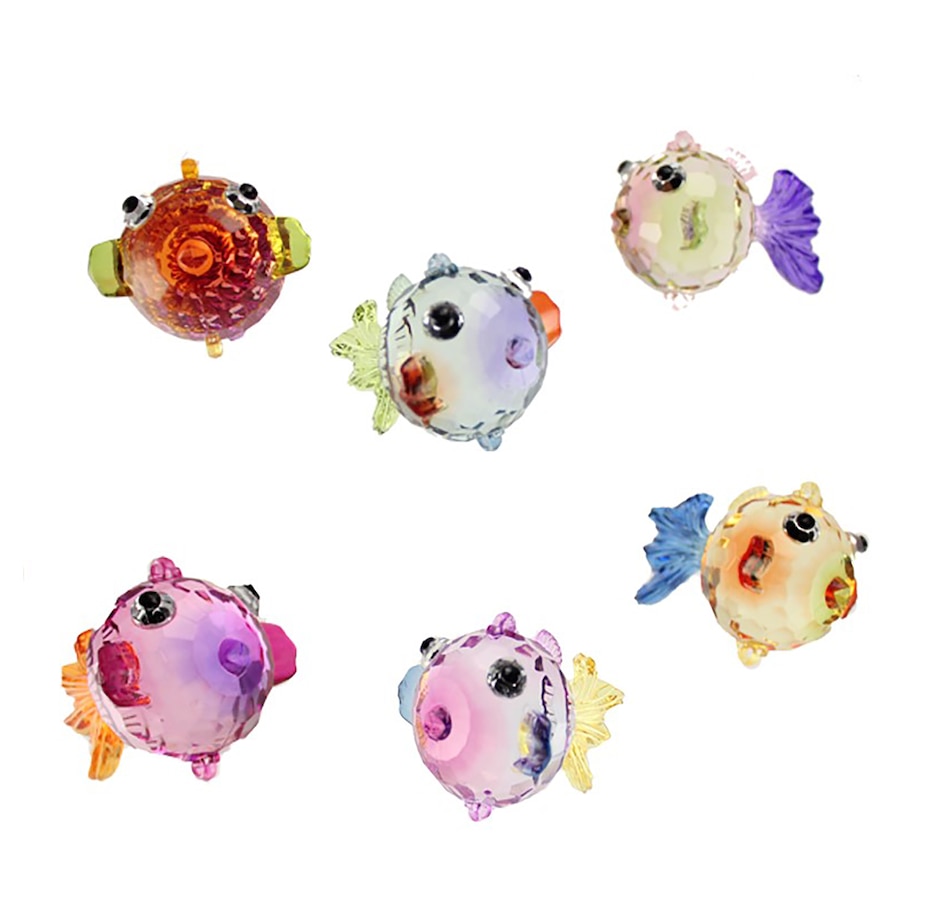 Image 722290.jpg, Product 722-290 / Price $53.99, Koppers Home Assorted Bubblefish Suncatcher (pack of 6) from Koppers on TSC.ca's Home & Garden department