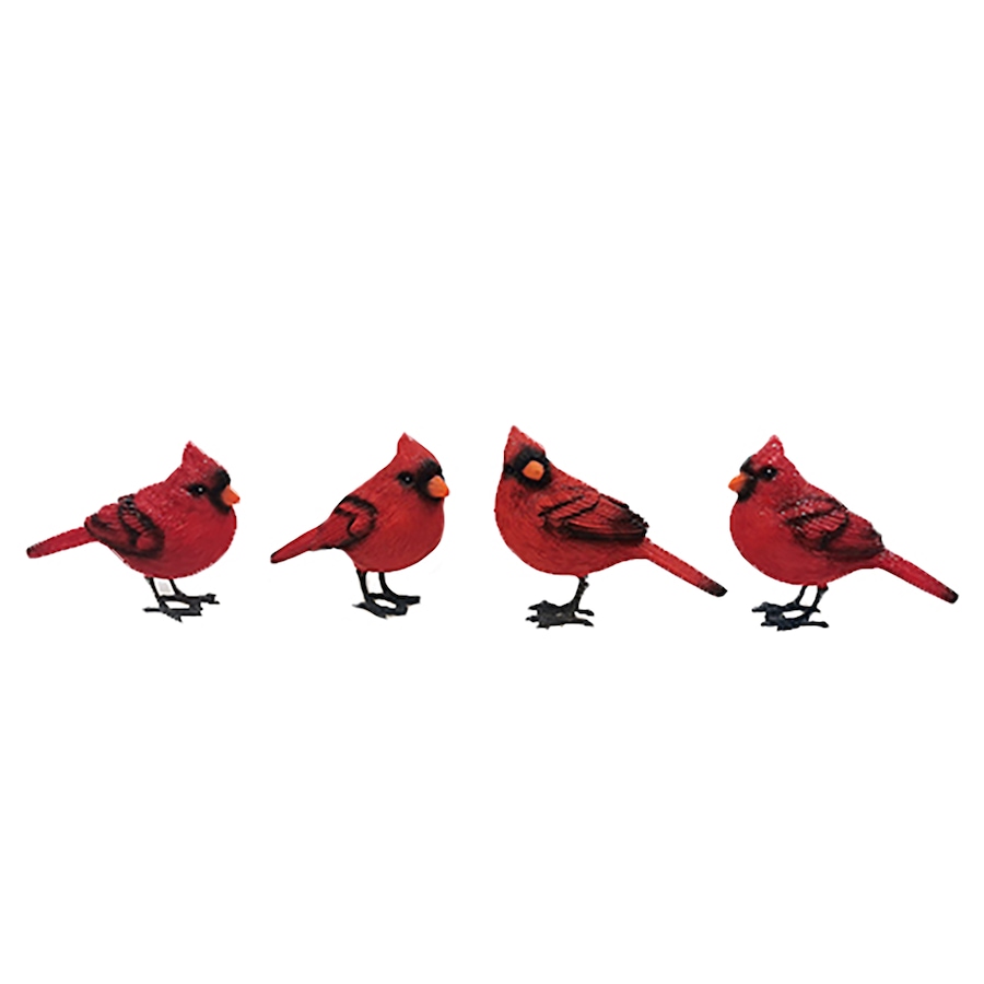 Image 722303.jpg, Product 722-303 / Price $43.99, Koppers Home Assorted Love Is Near Cardinals (pack of 4) from Koppers on TSC.ca's Home & Garden department