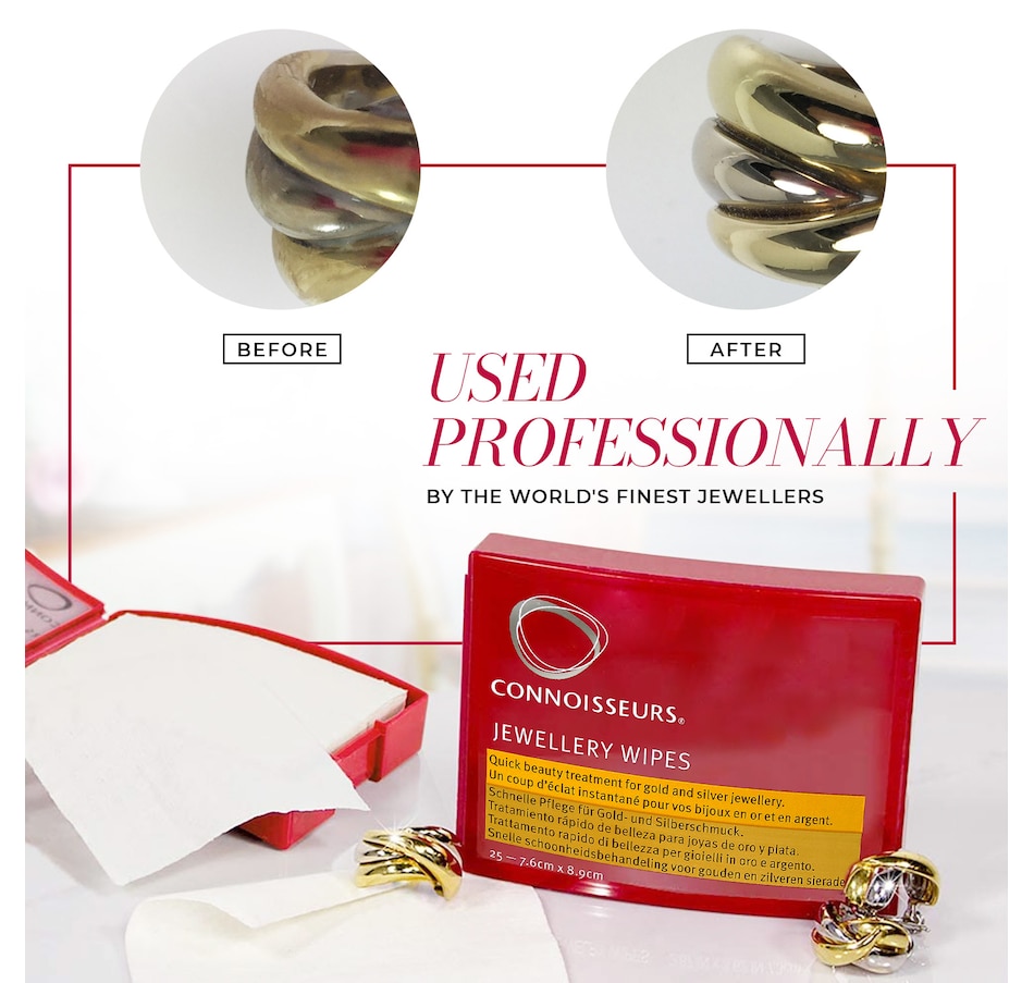 Image 722377_ALTMORE7.jpg, Product 722-377 / Price $39.99, Connoisseurs Silver Polishing Cloth and Wipes from Connoisseurs on TSC.ca's Jewellery department