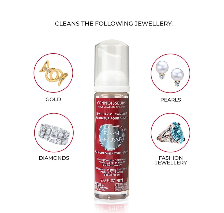 Connoisseurs All Purpose Jewelry Cleansing Foam