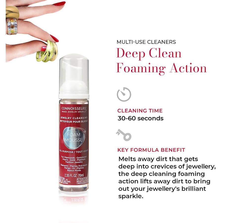 Image 722378_ALTMORE9.jpg, Product 722-378 / Price $34.99, Connoisseurs Foam and Wipes from Connoisseurs on TSC.ca's Jewellery department