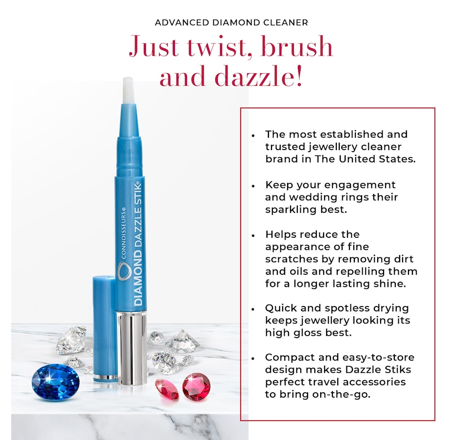 Image 722379_ALTMORE2.jpg, Product 722-379 / Price $34.99, Connoisseurs Diamond Dazzle Stik and Wipes from Connoisseurs on TSC.ca's Jewellery department