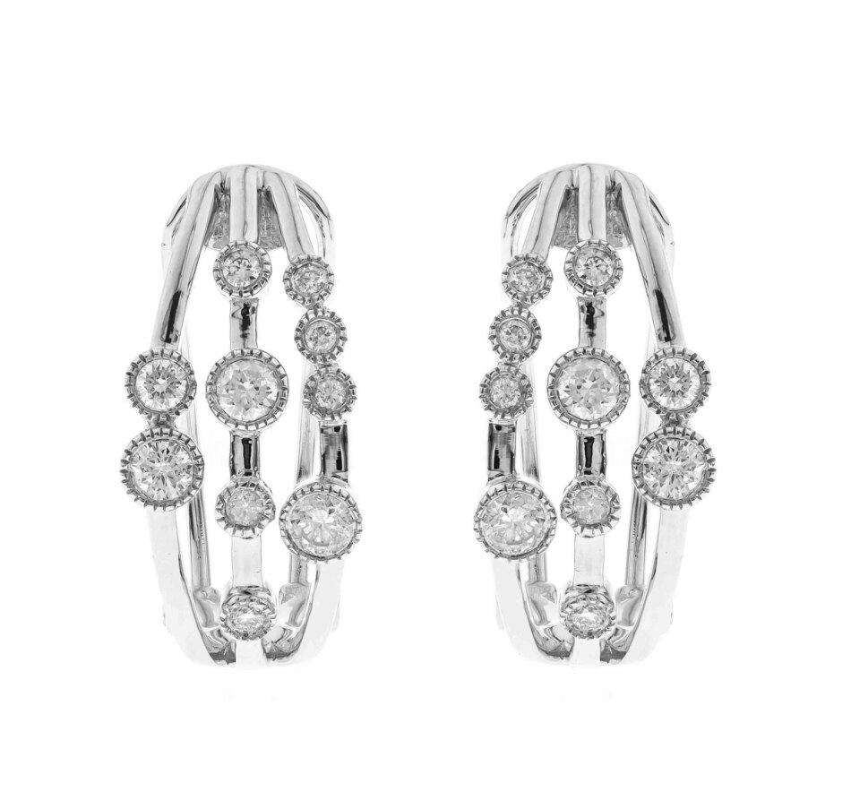 Image 722382.jpg, Product 722-382 / Price $1,499.99, 14K White Gold Floating Diamond Earrings from Diamond Show on TSC.ca's Jewellery department