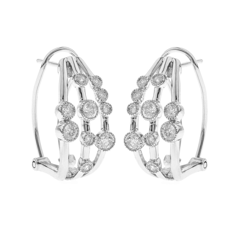 Image 722382_ALTMORE1.jpg, Product 722-382 / Price $1,499.99, 14K White Gold Floating Diamond Earrings from Diamond Show on TSC.ca's Jewellery department