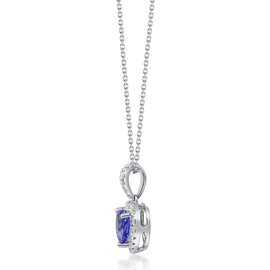 Image 722437_ALTMORE1.jpg, Product 722-437 / Price $1,699.99, Gem Creations 14K White Gold Heart-Shaped Tanzanite and Diamond Pendant with Chain from Gem Creations on TSC.ca's Jewellery department