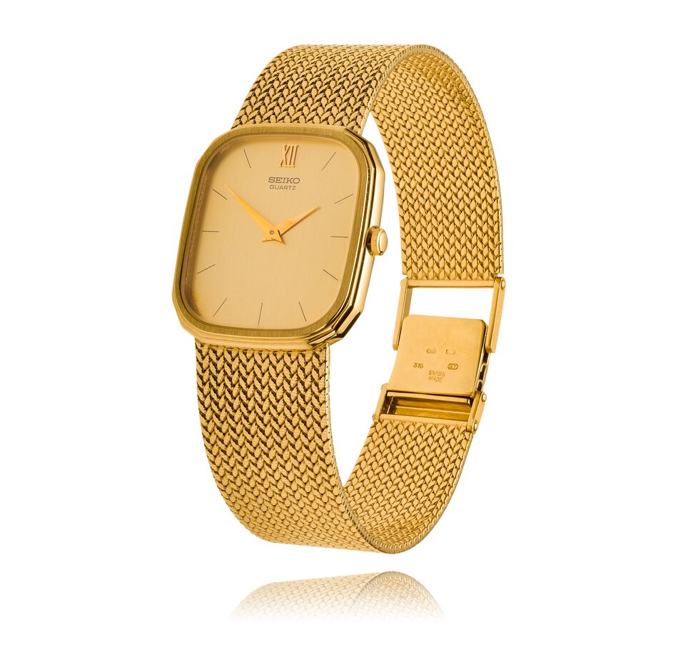 Image 722464_ALTMORE1.jpg, Product 722-464 / Price $3,295.00, Estate Originals Gentleman's 9K Yellow Gold Seiko Quartz Wristwatch from Estate Originals on TSC.ca's Jewellery department