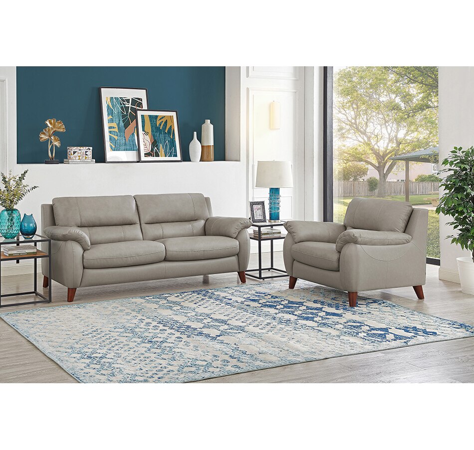 Image 722504.jpg, Product 722-504 / Price $2,999.99, Hydeline by Amax – The Lara Leather Collection Sofa and Chair from Hydeline by Amax on TSC.ca's Home & Garden department